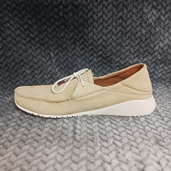 OluKai Ka'a Driver Slip On Men's Shoes Loafers Golden Sand Italian Suede Size 10 - Picture 7 of 9